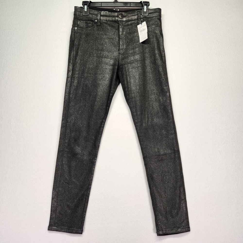 AG Farrah Skinny Ankle luminous gunmetal black, womens jean, Size 30